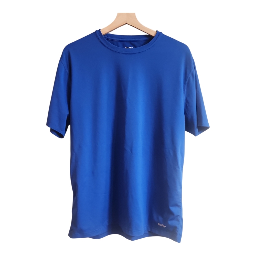 Mens L Eastbay Compression Shirt Athletic Undershirt Baselayer Blue